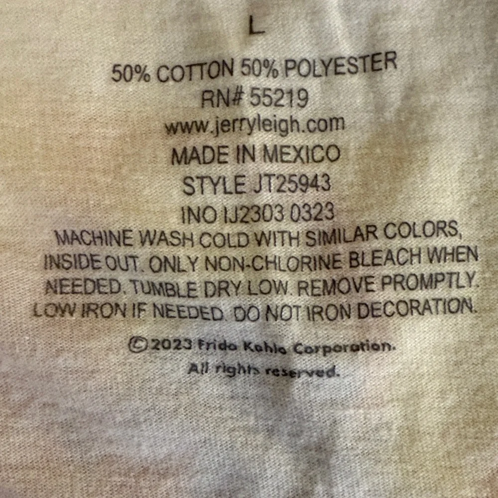 Frida Kahlo by Jerry Leigh Artistic White Tee - Picture 7 of 9